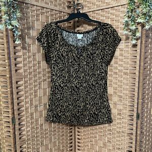Jaclyn Smith Animal Print Top